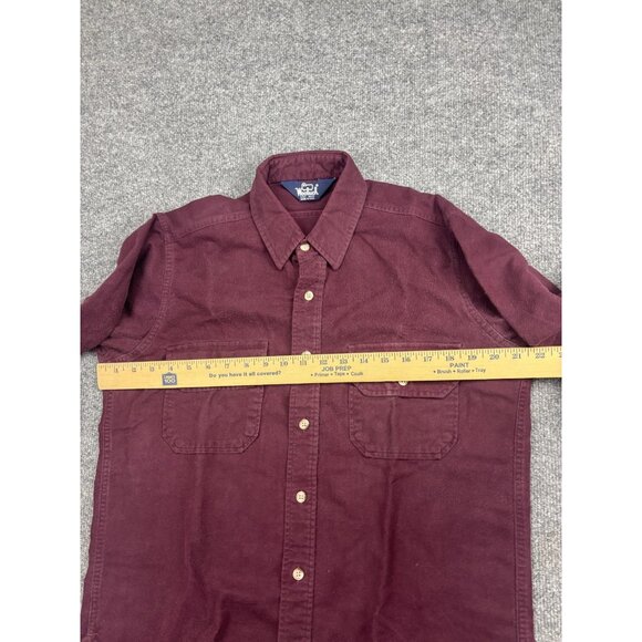 Vintage Woolrich Shirt Mens Large Red Corduroy Long Sleeve Button Front USA Made - Picture 5 of 6